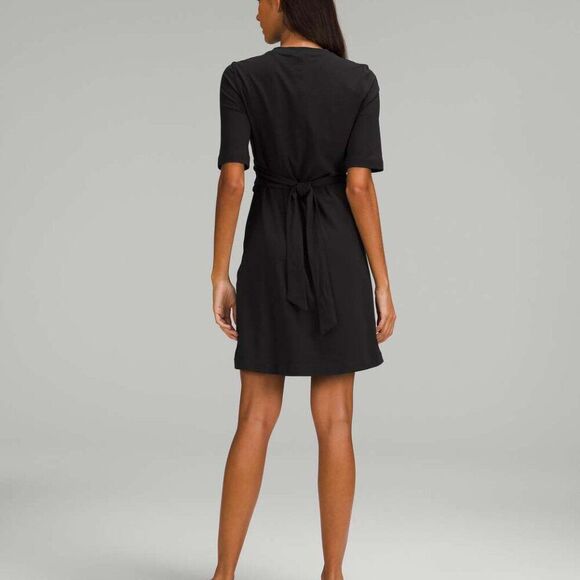 Lululemon Cotton Wrap-Front T-Shirt Dress Size 4 - Picture 6 of 11